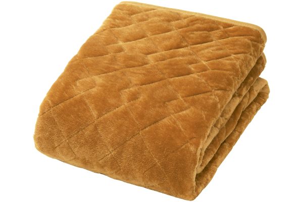 ほかほかアルミシート入り敷パッド シングル　キャラメルブラウン