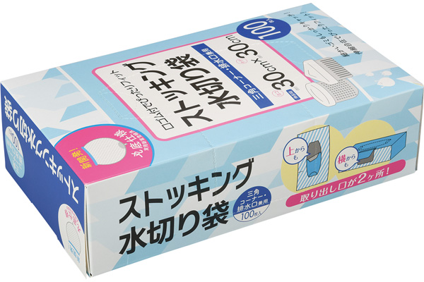 ストッキング水切り袋　箱入り（100枚）