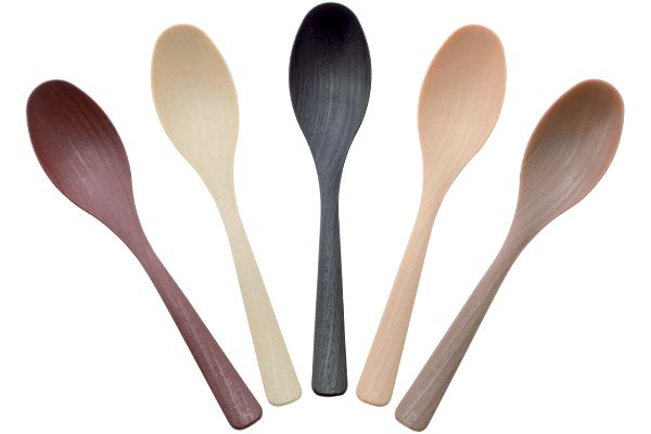 食洗機に使える木目調スプーン