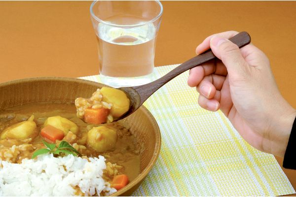 食洗機に使える木目調スプーン