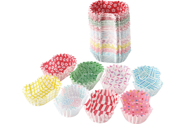 和風柄お弁当カップ小判型