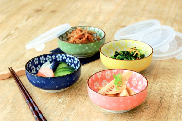 [美濃焼]花づくしノンラップ小鉢