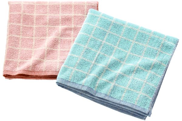 ウィンドウチェック大判バスタオル