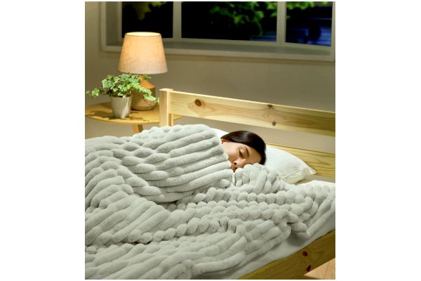 ふわふわうさとろタッチ毛布