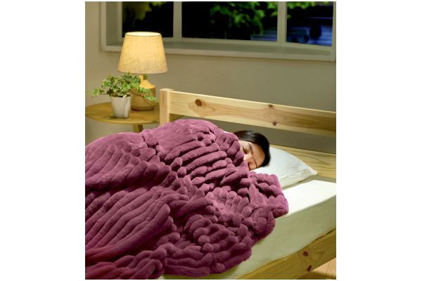 ふわふわうさとろタッチ毛布