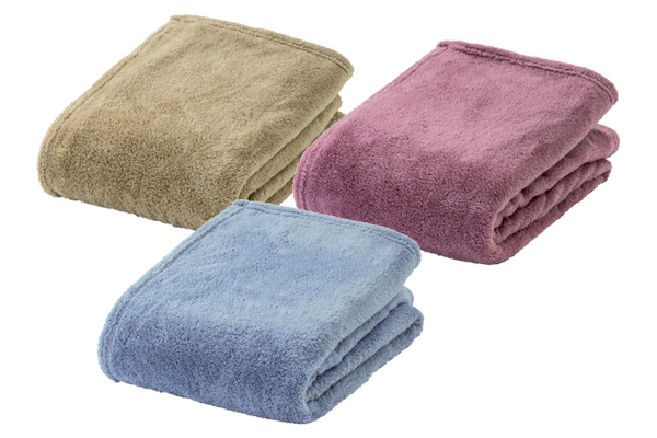 ふかふかボア毛布（3色組）１４０×１９０ｃｍ
