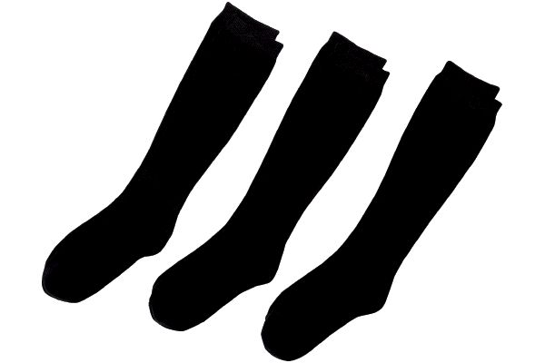 黒のあったかゆったりハイソックス