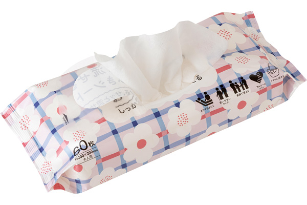 トイレに流せるおしりふきシート