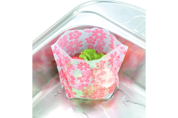 花柄水切りゴミ袋