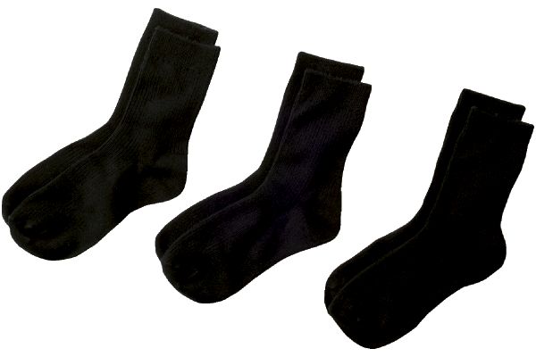 薄くてもあったかブラックソックス