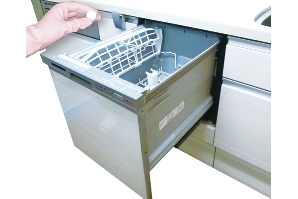 食洗機庫内の一発洗浄