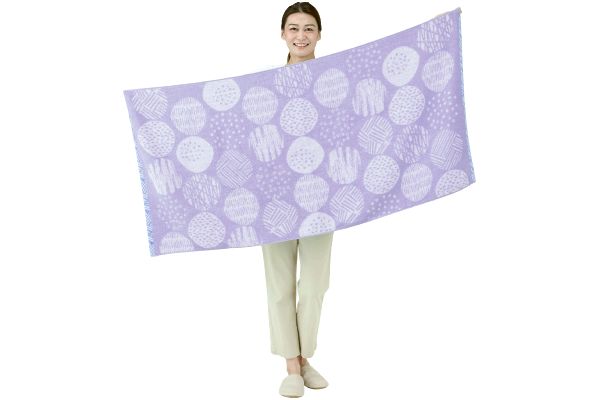 ナチュラルジャガード大判バスタオル　バブル