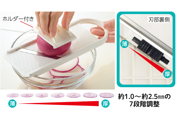 日本製　厚み調整ができるスライサー