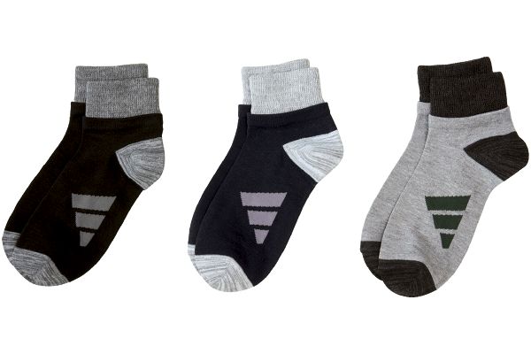 [アディダス]ゆったり切替ソックス