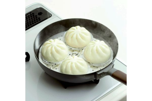 フライパン用蒸し調理プレート