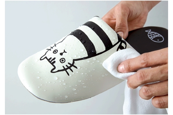 ふきふき猫スリッパ