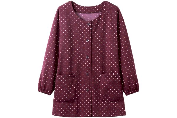 ぬくぬく裏起毛スモック Ｍ〜Ｌワインドット