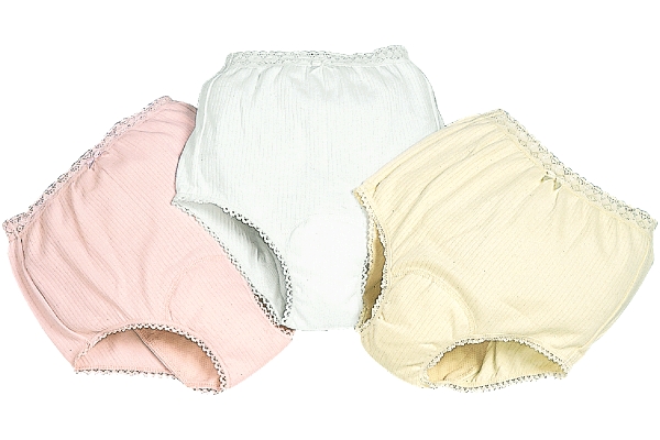 レース付深ばき安心ショーツ （3色組）Ｍ
