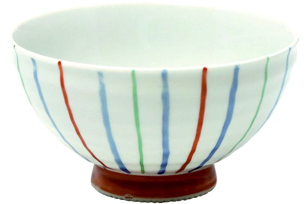 [有田焼]手描き十草飯碗