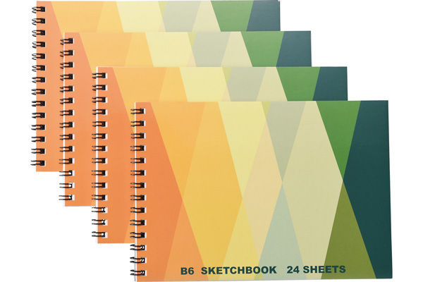 【ネット限定】スケッチブック　（Ｂ６　２４シート×４冊）　　