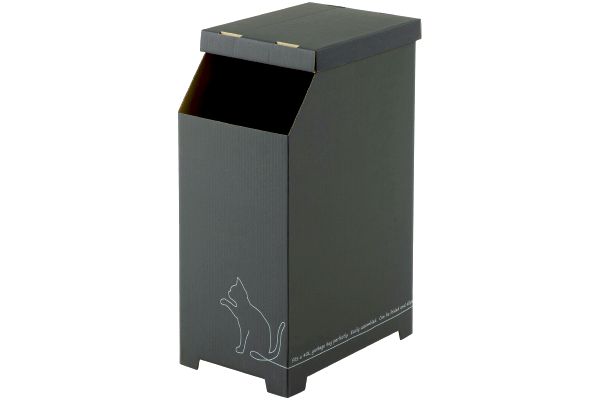 物が置けるダンボールゴミ箱４５Ｌ