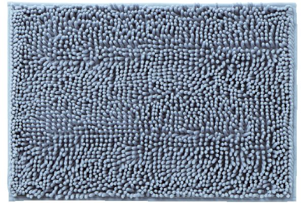 マイクロファイバー吸水速乾バスマット 40×60cmブルーグレー