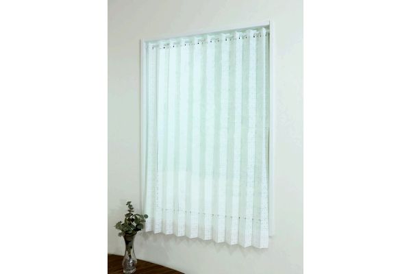 【ネット限定】パタパタカフェカーテン　　ホワイト　