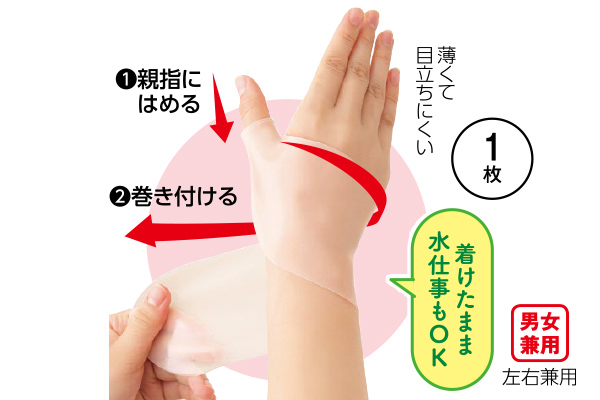 勝野式　ワンタッチ手首サポーター
