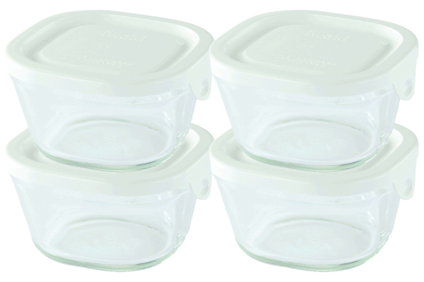 [iwaki]耐熱ガラス重ね小分けパック