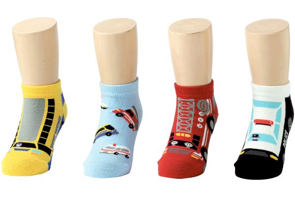 のりものキッズソックス