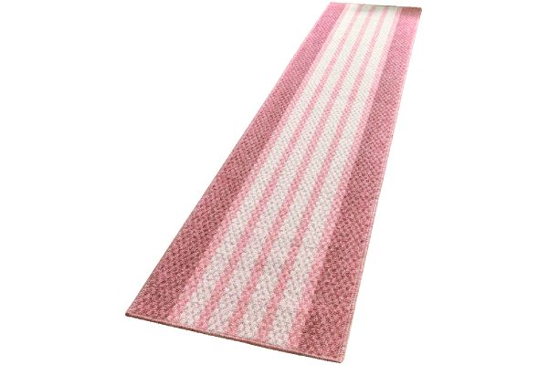 泉州産キッチンマットピンクボーダー ４５×２４０ｃｍ