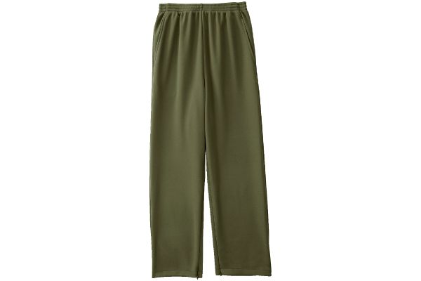 快適裾ファスナー付きパンツ Ｍカーキ