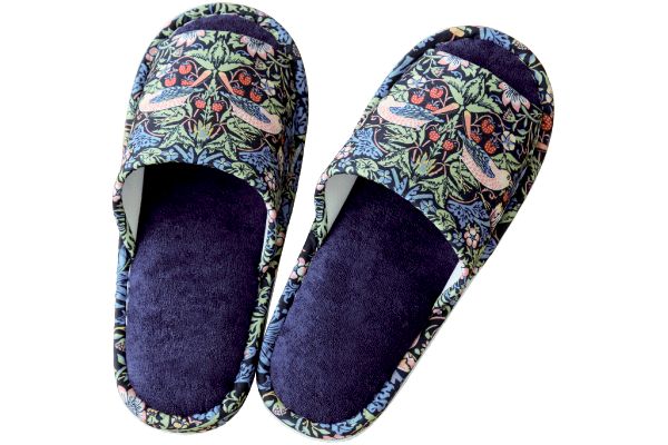 洗えるスリッパ　モリスいちご泥棒 Ｍ