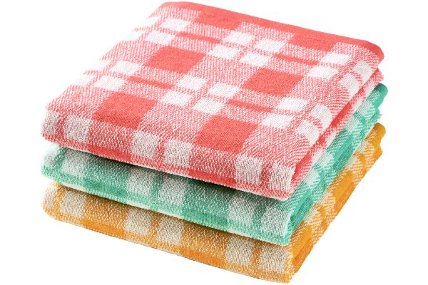 ビガーチェックミニバスタオル