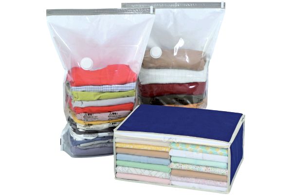 ダニ対策！衣類圧縮収納セット