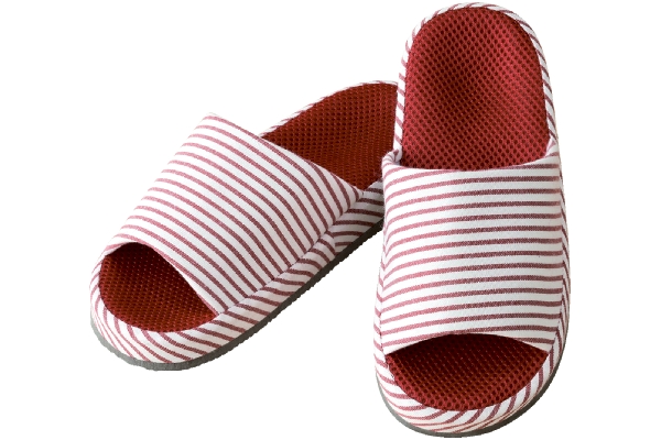 ドライフィットスリッパ（ボーダー） レッドM