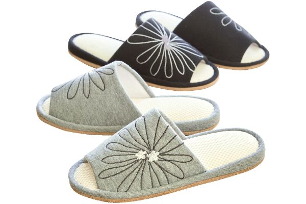 洗えるスリッパ花モダン
