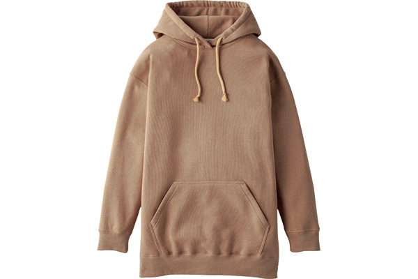 着心地ゆったり裏起毛ロングスウェット Ｍグレージュ