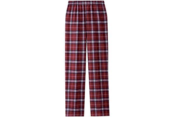 足くび暖か下だけパジャマ Ｍ赤系チェック