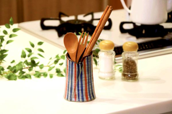 手描き十草の箸立て