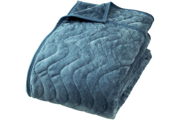 ウォームテック吸湿発熱＋蓄熱あったかわた入り毛布 （シングル）ネイビー