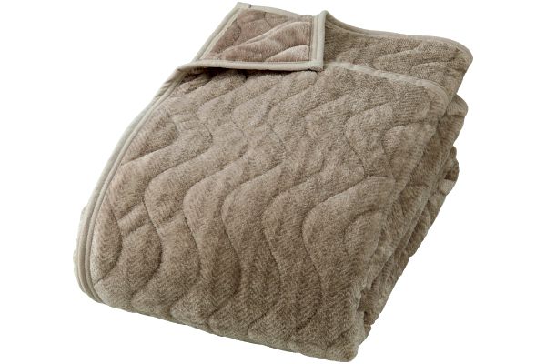 ウォームテック吸湿発熱＋蓄熱あったかわた入り毛布 （シングル）ベージュ