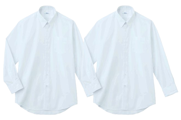長袖スクールシャツ形態安定 （白　2枚組）150 男子