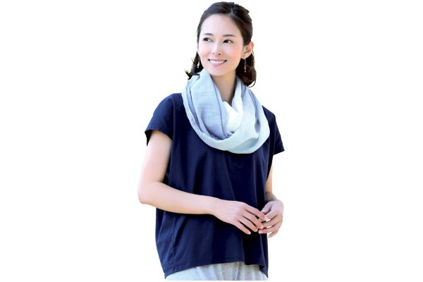 綿１００％ふんわりガーゼのお洒落スヌード