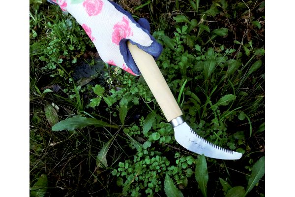 ステンレス草取り鎌