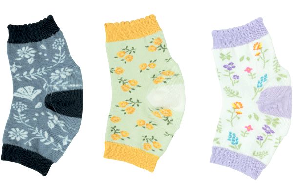 かかとケアボタニカル柄サポーター