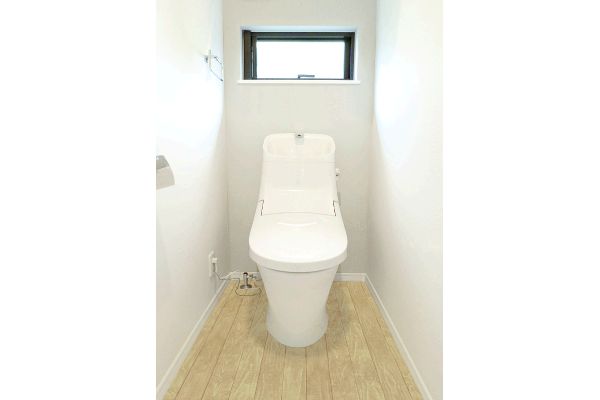 防水模様替えシート　トイレ床全面用 （2枚×2組）モクメベージュ