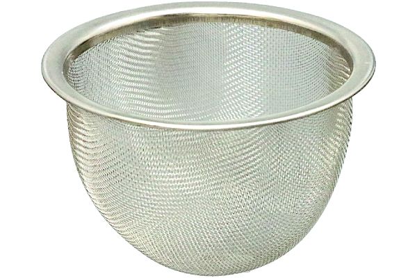 茶葉が捨てやすい茶カゴ急須　白刷毛目