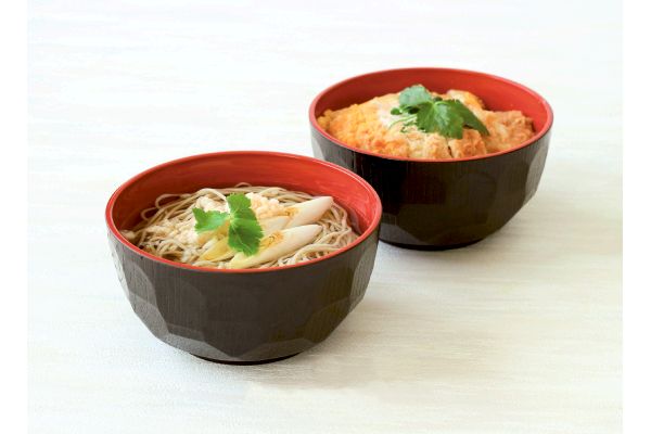 [山中塗]食洗機対応亀甲そば丼