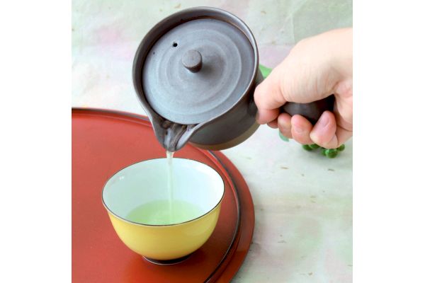 [波佐見焼]古ろく窯趣き急須茶カゴ付